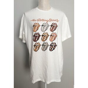 NWT Rolling Stones x SHEIN Multi Animal Print Tongue Tee XS